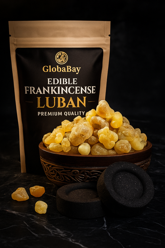 GlobaBay Royal Omani Edible Frankincense Luban – Ultra Premium Wellness Resin